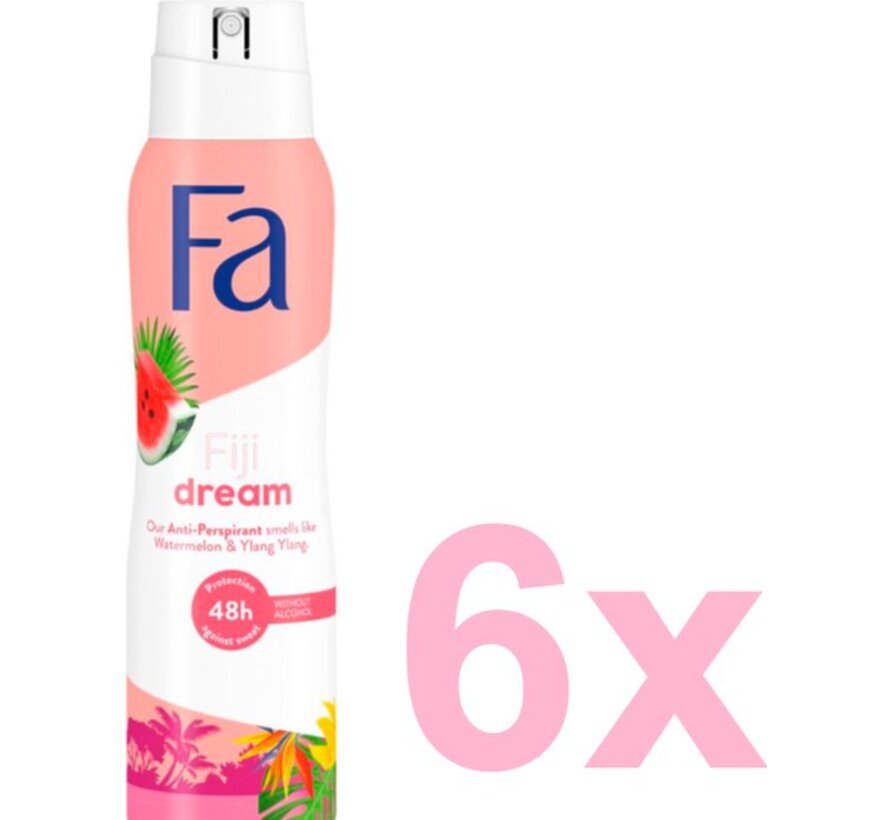 Fiji Dream - Deodorant Spray - 6x 150ml