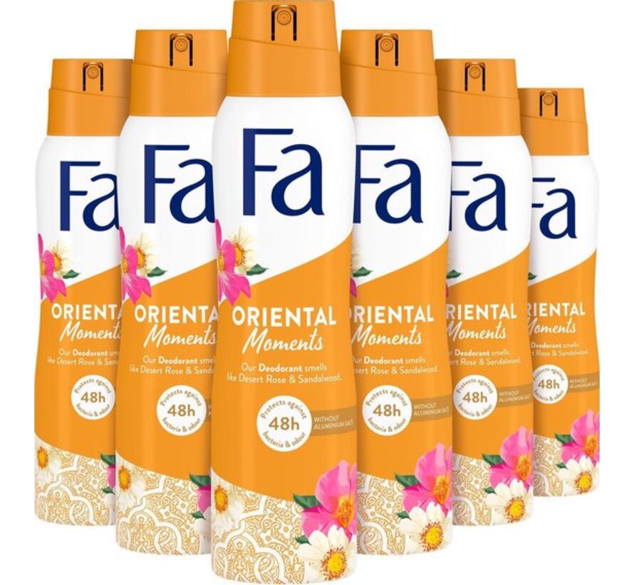 Oriental Moments - Deodorant Spray - 6x 150ml