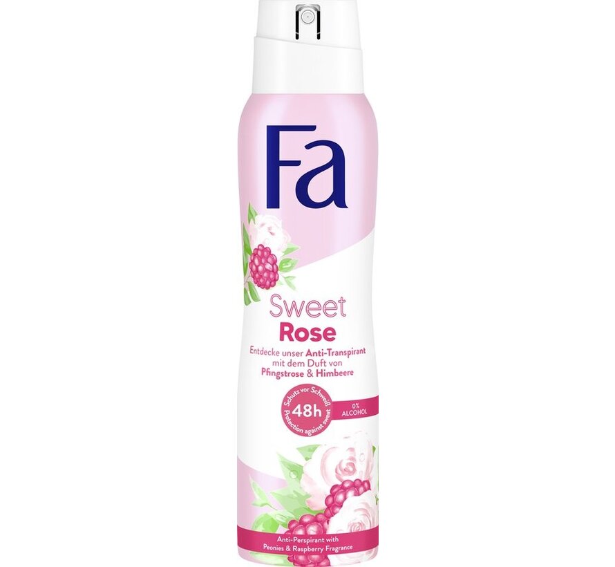 Sweet Rose - Deodorant Spray - 6x 150ml