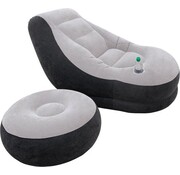 Intex Lounge Stoel - Ultra Lounge - Opblaasbaar - Grijs/zwart