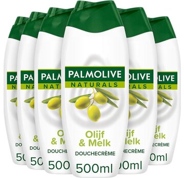 Palmolive Naturals - Olijf & Melk - Douchegel - 6x 500ml - Voordeelverpakking