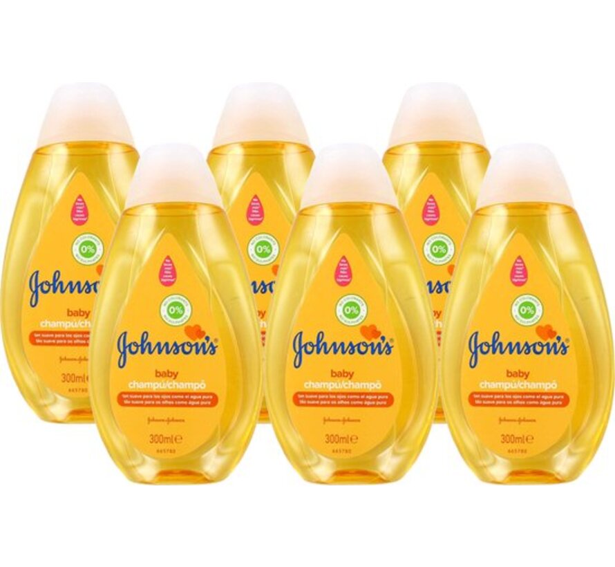 Baby Shampoo - Regulier - 6x 300ml - Voordeelverpakking