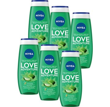 Nivea LOVE Adventure - Aloe Vera - Douchegel - 6x 250ml