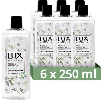 Lux Botanicals Freesia & Tea Tree Oil - Douchegel - 6x 250ml