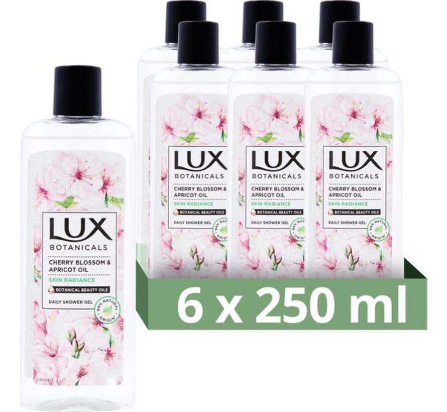 Botanicals Cherry Blossom & Apricot Oil - Douchegel - 6x 250ml