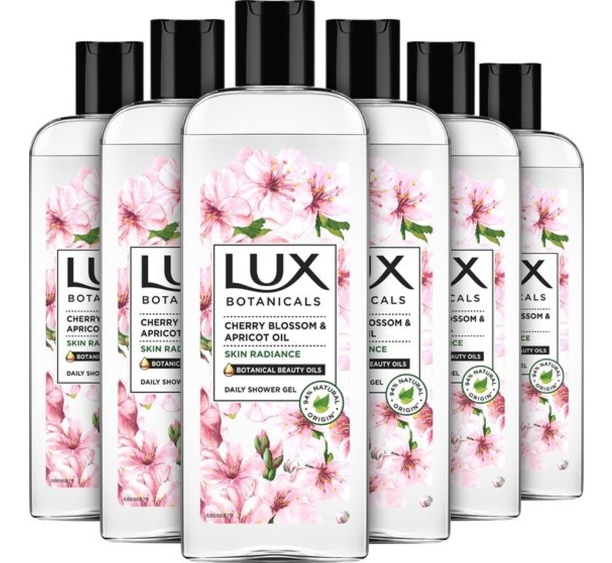 Botanicals Cherry Blossom & Apricot Oil - Douchegel - 6x 250ml