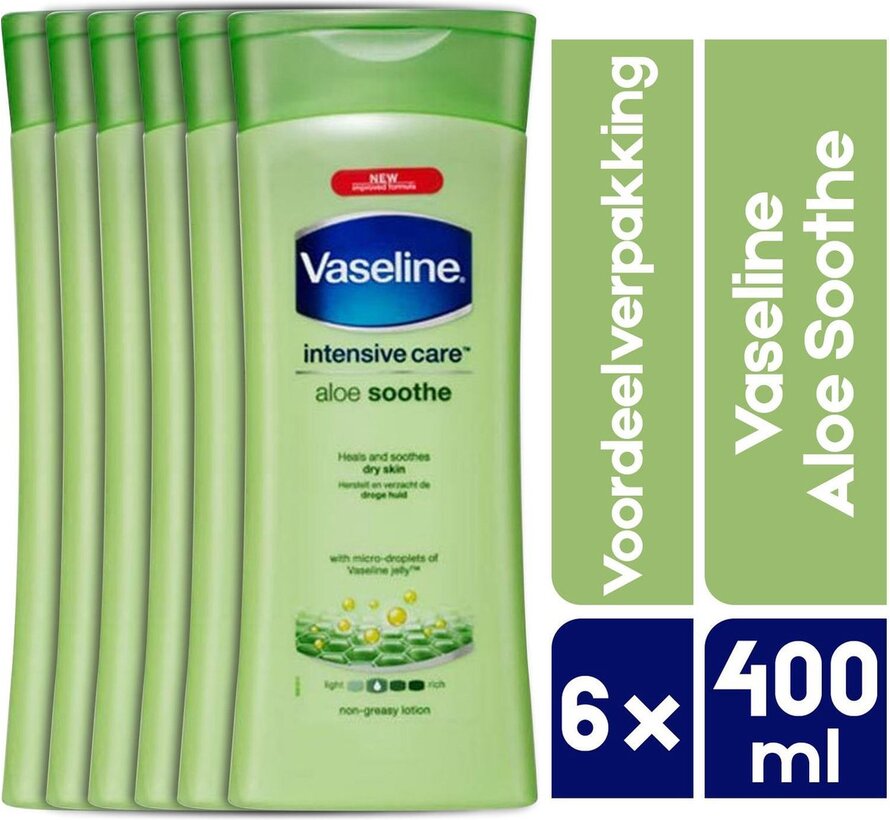 Aloe Soothe Intensive Care Bodylotion - 6x 400ml Voordeelverpakking c