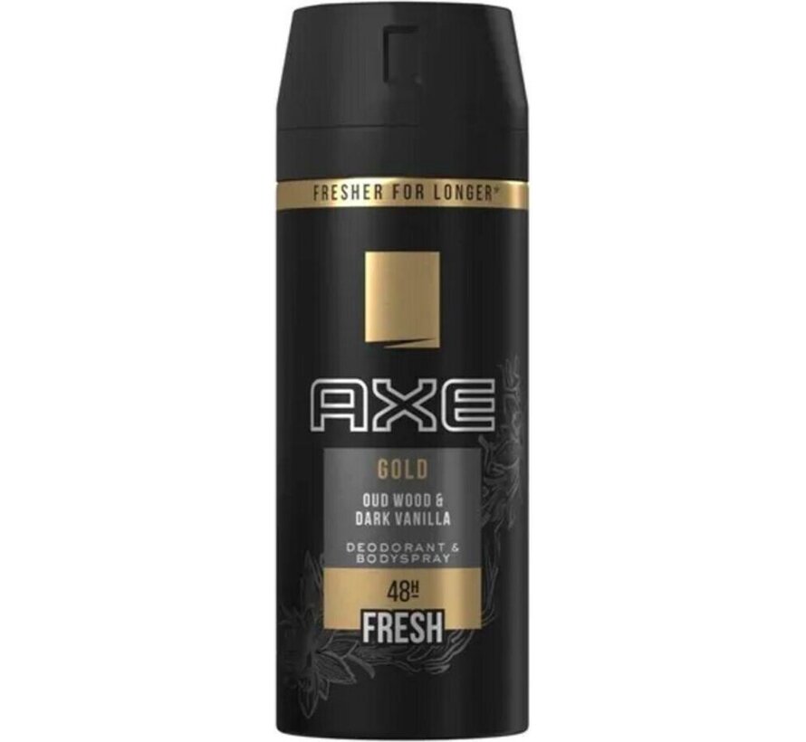 Gold Bodyspray / Deodorant Spray Men - 6x 150ml c
