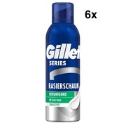 Gillette Series Scheerschuim Sensitive met Aloe Vera - Gevoelige huid - 6x 250ml
