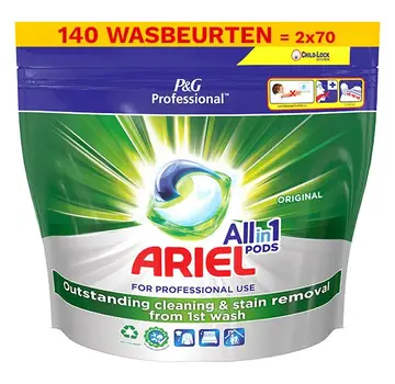 Ariel All-in-1 Professional - Original / Regular - Wasmiddel Pods - 2x 70 stuks
