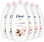 Caring Bath - Amandelmelk & Hibiscus - Badcrème - 6x 450ml