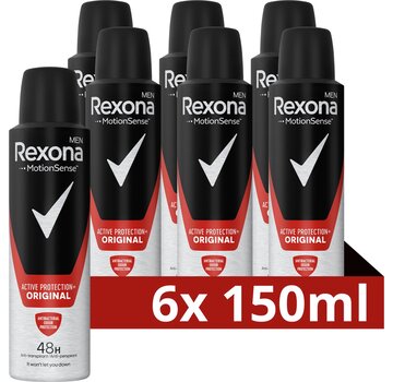 Rexona Men Active Protection+ Original - Deodorant Spray - 6x 150ml