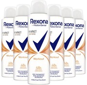 Rexona MotionSense Hi-Impact Workout - Deodorant Spray - 6x 150ml