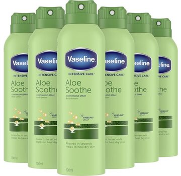 Vaseline Aloe Soothe - Intensive Care - Bodylotion Spray - 6x 190ml