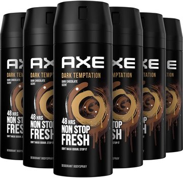 Axe Dark Temptation Bodyspray / Deodorant Spray Men - 6x 150ml