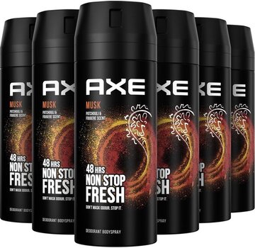 Axe Musk Bodyspray / Deodorant Spray Men - 6x 150ml Voordeelverpakking