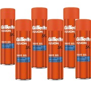 Gillette Fusion5 Scheergel - Moisturizing - 6x 200ml - Voordeelverpakking