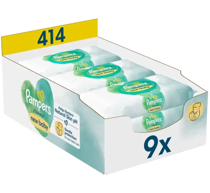 Harmonie New Baby Billendoekjes / Babydoekjes - 9x 46 stuks