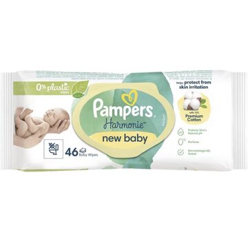 Pampers Harmonie New Baby Billendoekjes / Babydoekjes - 46 stuks