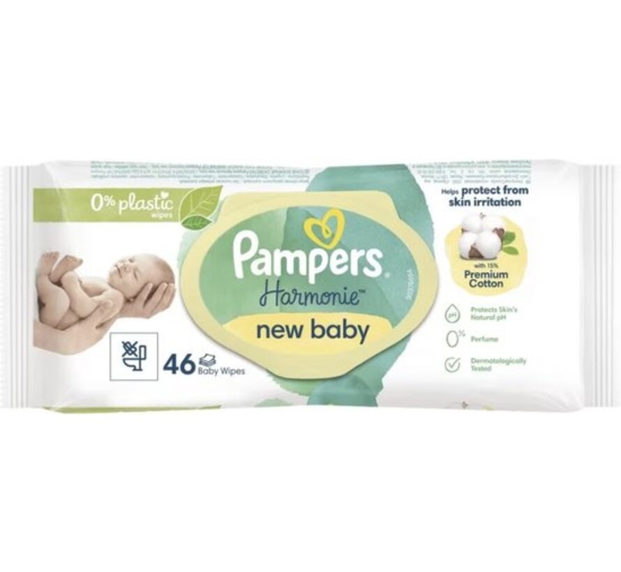Harmonie New Baby Billendoekjes / Babydoekjes - 36x 46 stuks