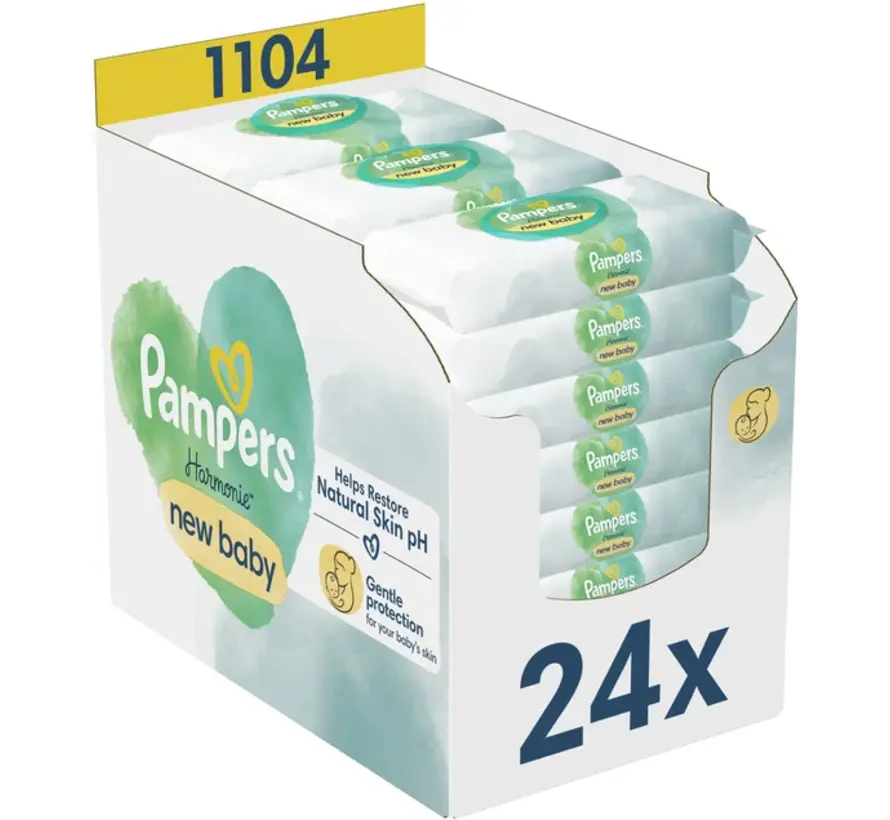 Harmonie New Baby Billendoekjes / Babydoekjes - 24x 46 stuks