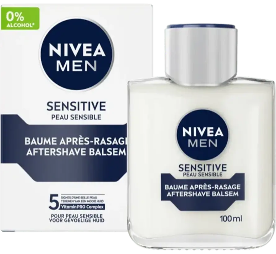 MEN Sensitive Aftershave Balsem - Alcoholvrij - 3x 100ml