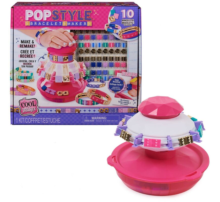 Cool Maker - Pop Style Bracelet Maker – Armbandjes maken met 170 stijlvolle kralen en meer