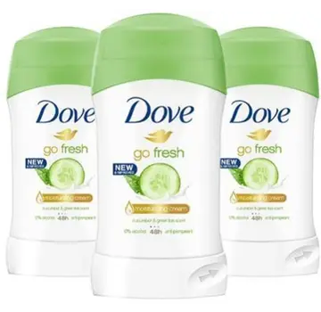 Dove Go Fresh Komkommer & Groene Thee - Deodorant Stick - 3x 40ml