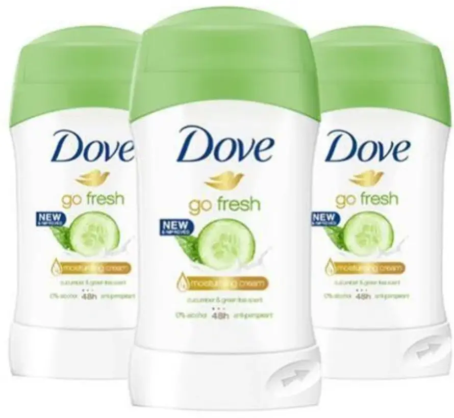 Go Fresh Komkommer & Groene Thee - Deodorant Stick - 3x 40ml