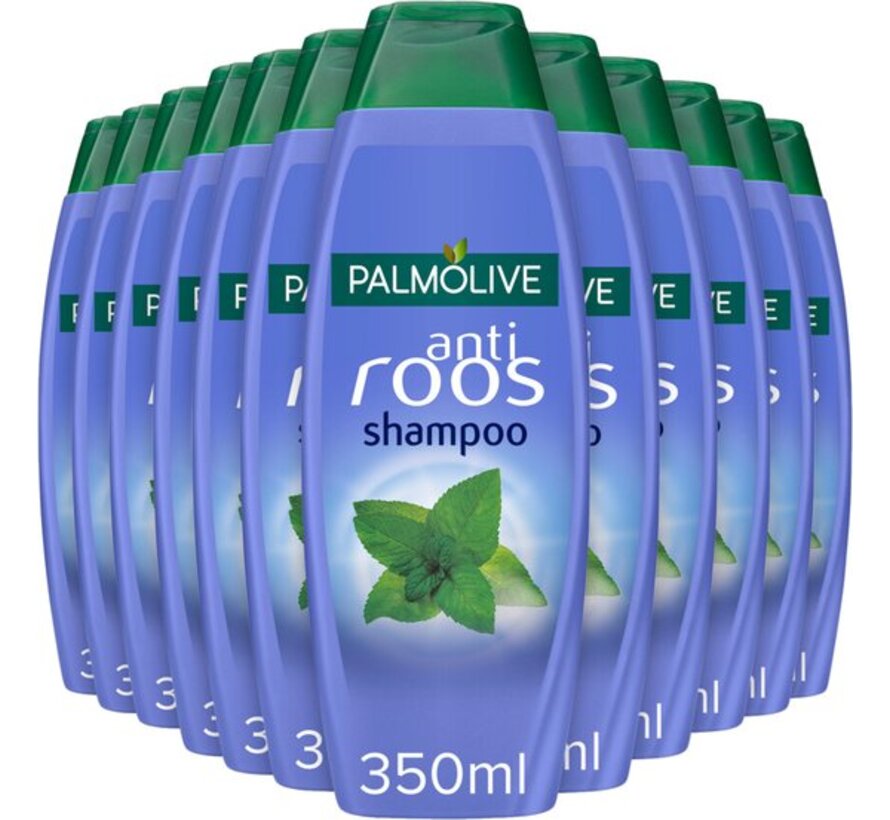 Shampoo Anti Roos (Dandruff) met Wilde Mint - 12x 350ml Voordeelverpakking