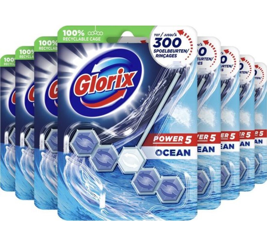 Power 5 - WC Blok / Toiletblok - Ocean - 9 stuks