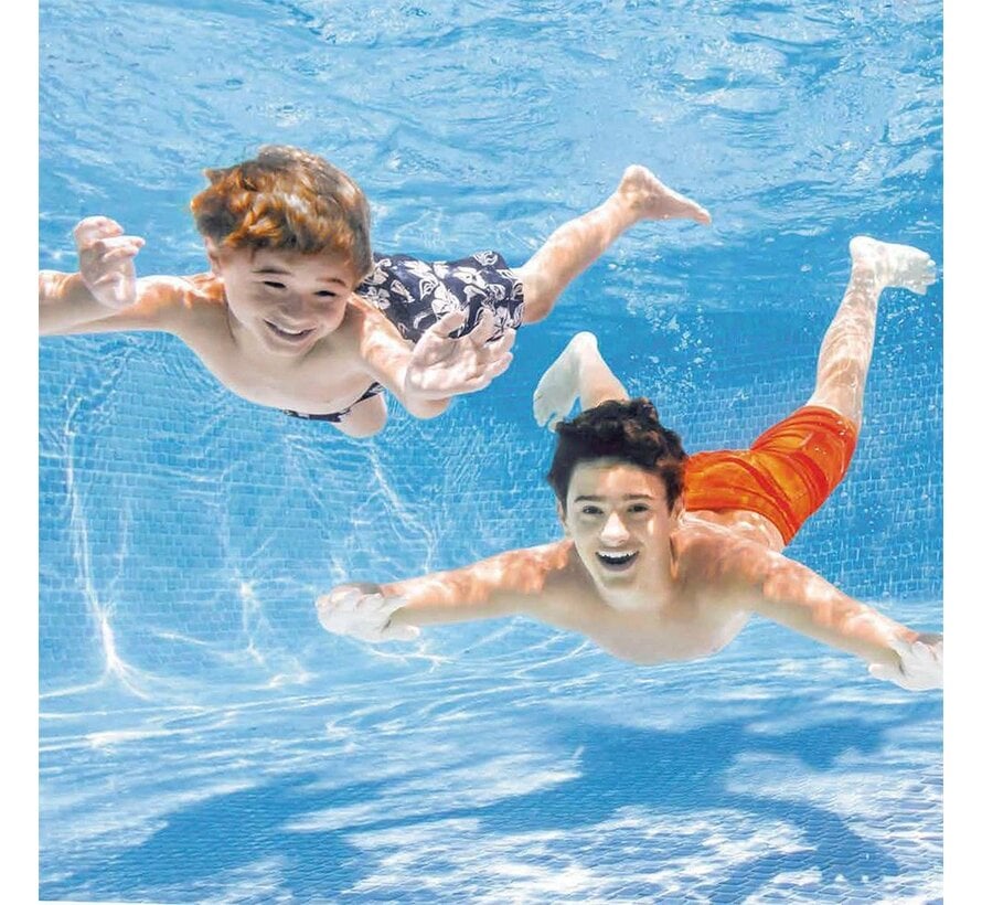 Roze - Metal Frame Zwembad - rechthoekig - 220x150x60cm