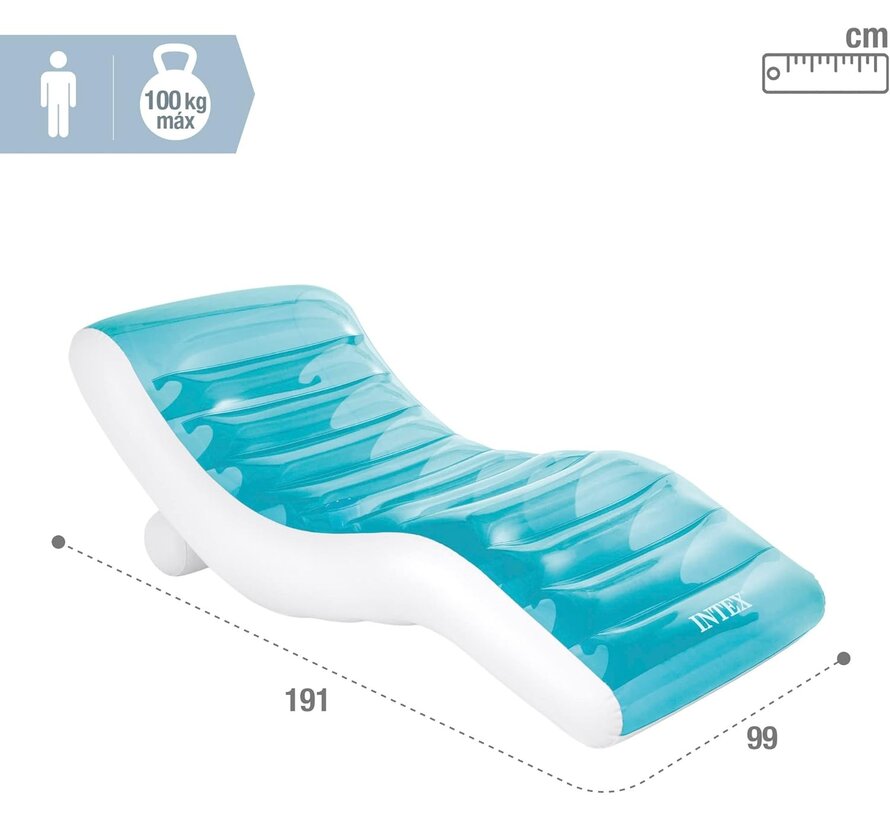 Splash Lounge - Opblaasbare Loungebed (191x99cm)