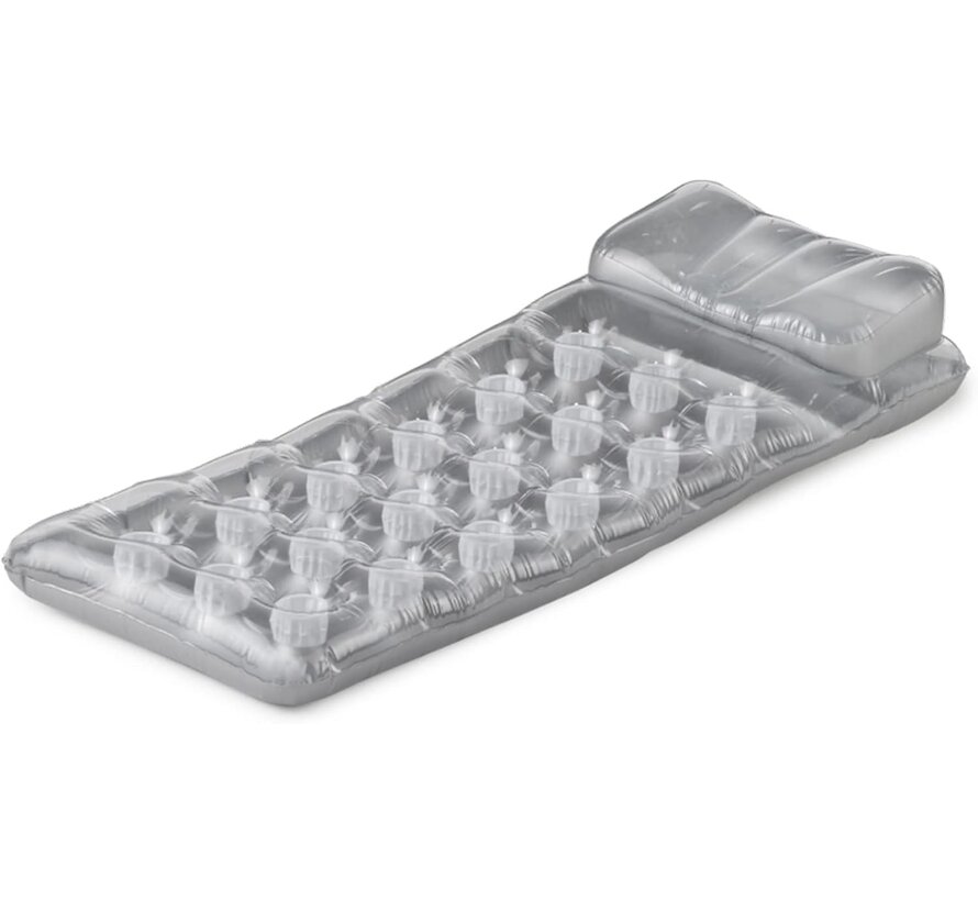Opblaasbare Zonneluchtbed 18-Pocket met hoofdkussen (188x71cm)