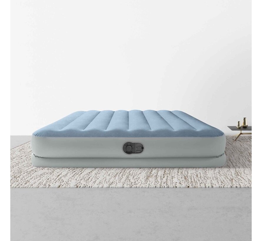 Comfort Queen Mid-Rise Luchtbed - 2-persoons - Ingebouwde USB pomp 203x152x36cm