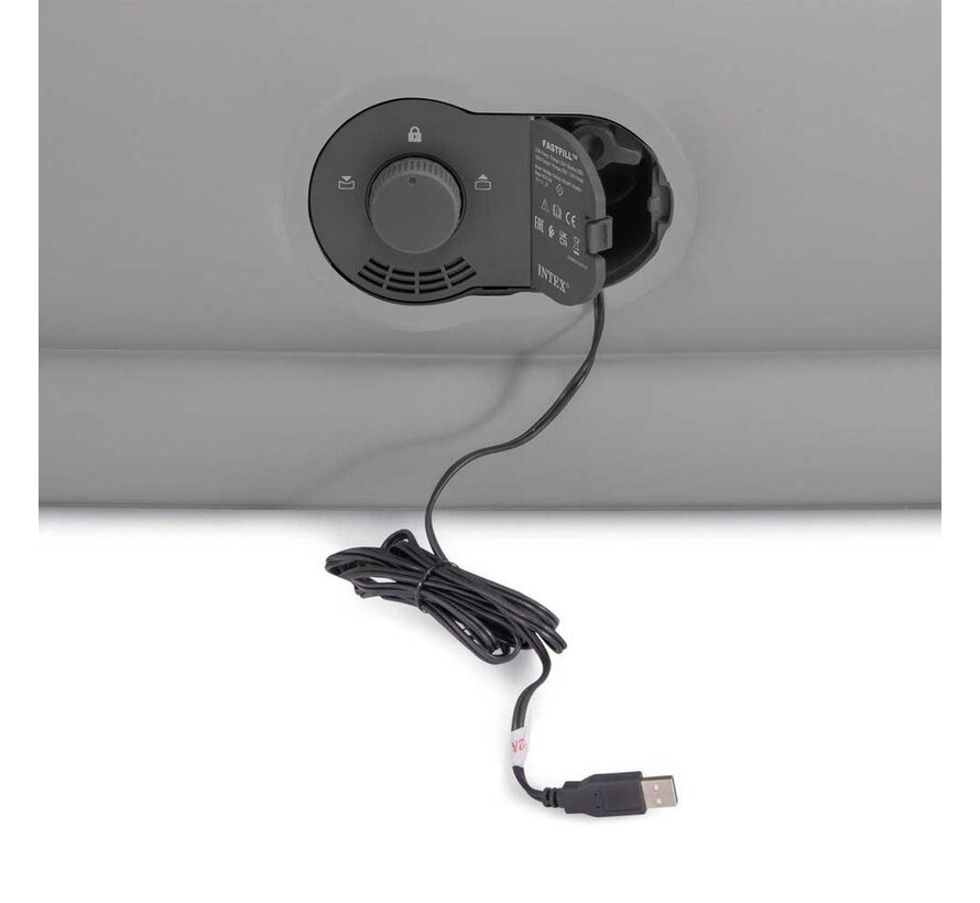 Comfort Queen Mid-Rise Luchtbed - 2-persoons - Ingebouwde USB pomp 203x152x36cm