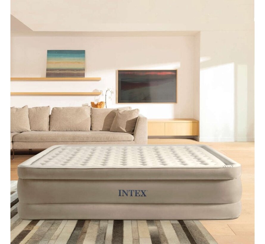 Queen Ultra Plush luchtbed 2-Persoons - Ingebouwde elektrische pomp - 203x152x46cm