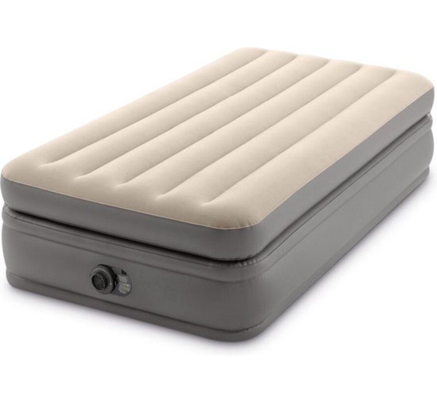 Prime Comfort Twin Luchtbed - 1-persoons - Ingebouwde elektrische pomp 191x99x51cm