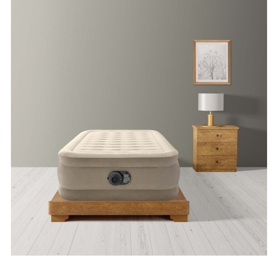 Twin Ultra Plush luchtbed 1-Persoons - Ingebouwde elektrische pomp - 191x99x46cm