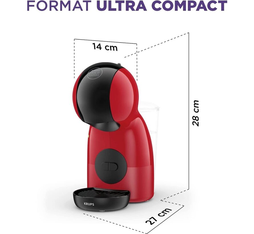 Nescafé Dolce Gusto Piccolo XS Rood/Zwart - Koffiecupmachine KP1A3510