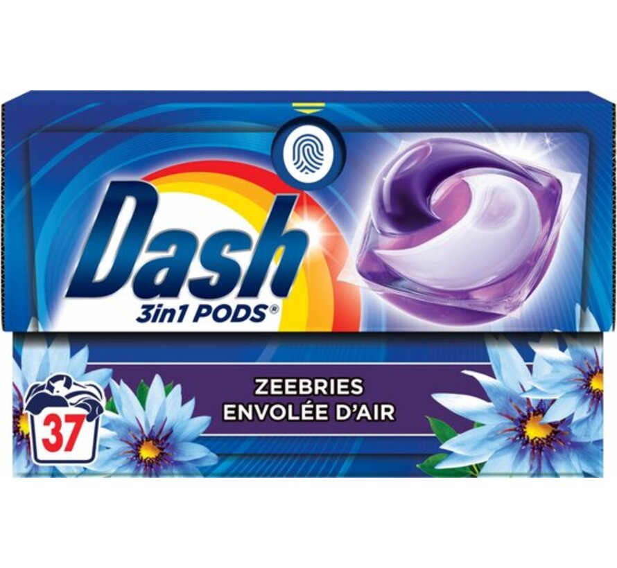 All-in-1 Wasmiddel Pods - Lenor Zeebries - Wascapsules 37stuks