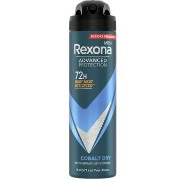 Rexona Men Cobalt Dry - Advanced Protection - Deodorant Spray - 150ml