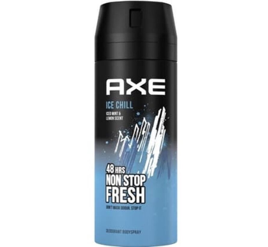 Ice Chill Bodyspray / Deodorant Spray Men - 6x 150ml Voordeelverpakking c