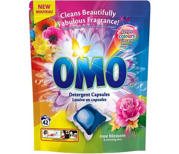 Omo Rose Blossom - Wasmiddel Pods - 42 stuks Wascapsules