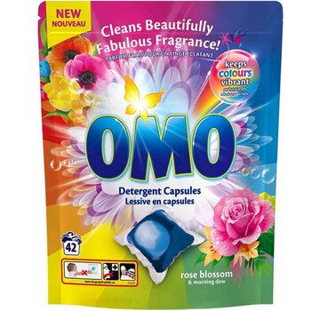 Omo Rose Blossom - Wasmiddel Pods - 42 stuks Wascapsules