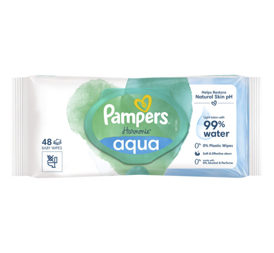 Harmonie Aqua Billendoekjes / Babydoekjes - 3x 48 stuks