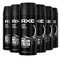 Black Bodyspray / Deodorant Spray Men - 6x 150ml Voordeelverpakking