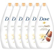 Dove Shea Butter met warme vanille - Verzorgende Badcrème XL - 6x 450ml