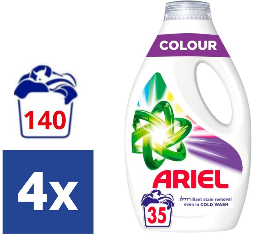 Vloeibaar Wasmiddel Color / Kleur (1225ml) - 4x 35 wasbeurten