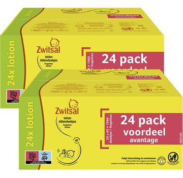 Zwitsal Lotion - 3120  Billendoekjes / Babydoekjes 48x65 stuks)